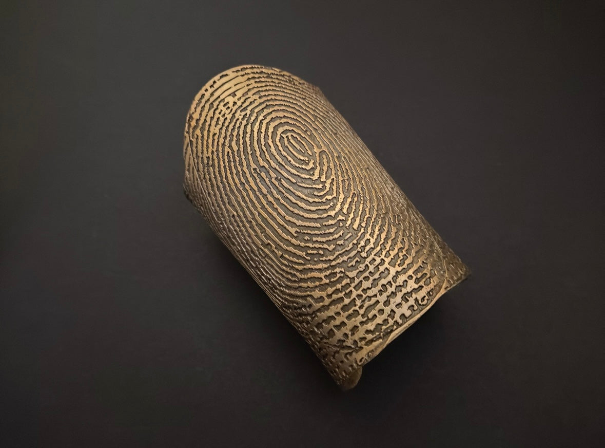 Yves Saint Laurent s/s 2011 thumbprint cuff bracelet